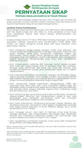 Pernyataan Sikap Perhimpunan Al-Irsyad
